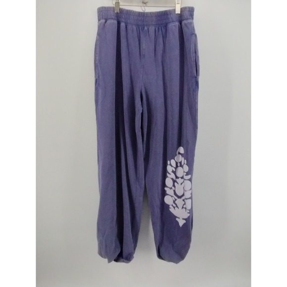 FP Movement by Free People Lavender Joggers with Floral Accent - Picture 5 of 16